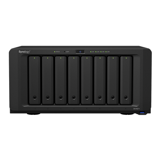 SERVIDOR NAS DE ESCRITORIO CON 8 BAHÍAS / EXPANSIBLE A 18 BAHÍAS / HASTA 256 TB / 4GB DE RAM-Almacenamiento-SYNOLOGY-DS1821PLUS-Bsai Seguridad & Controles