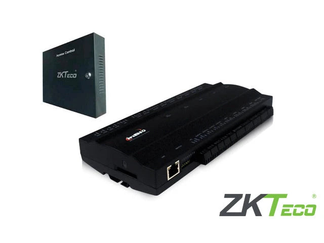 PANEL DE CONTROL DE ACCESO AVANZADO ZKTECO INBIO460BOX KIT GABINETE Y FUENTE 4PUERTAS/4LECTORASWG/8LECTORASRS485/3000HUELLAS/30,000 TARJETAS/100,000REGISTROS TCPIP/RS485/4INOUTAUXCOMPATIBLECON LECTORA SERIE KRYFR-Paneles de Control de Acceso-ZKTECO-Bsai Seguridad & Controles