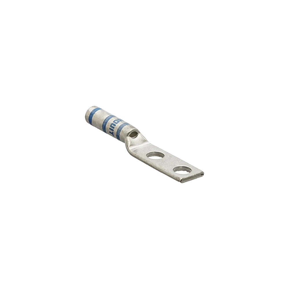 TERMINAL DE BARRIL, DE DOS ORIFICIOS, PARA CABLE 6 AWG, ORIFICIO DE PERNO DE 1/4IN, ESPACIOS ENTRE ORIFICIOS DE 0.50-0.63IN-Accesorios para Instalacion Tierra Fisica y Pararrayos-PANDUIT-Bsai Seguridad & Controles