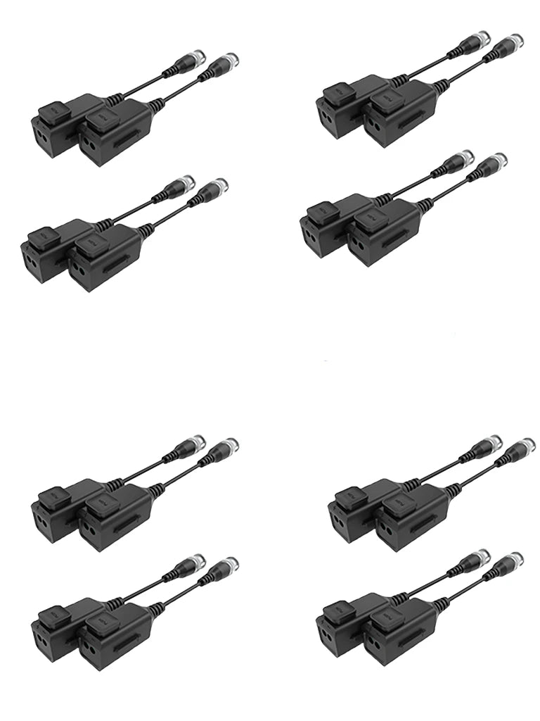 UTEPO UTP101PHD6PAK8 - 8 PARES DE TRANSCEPTORES PASIVOS HD / DISEÑO PARA EMPALMES ORDENADOS / DISTANCIAS CVI 720P A 300M / 1080P A 250M / 4 MP A 200M / 4K A 150M-Transceptores-UTEPO-Bsai Seguridad & Controles