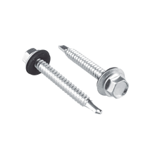 PIJA CABEZA HEXAGONAL CON RONDANA Y PUNTA DE BROCA #14 X 3/4", 100 PIEZAS.-Ferreteria-SURTEK-Bsai Seguridad & Controles