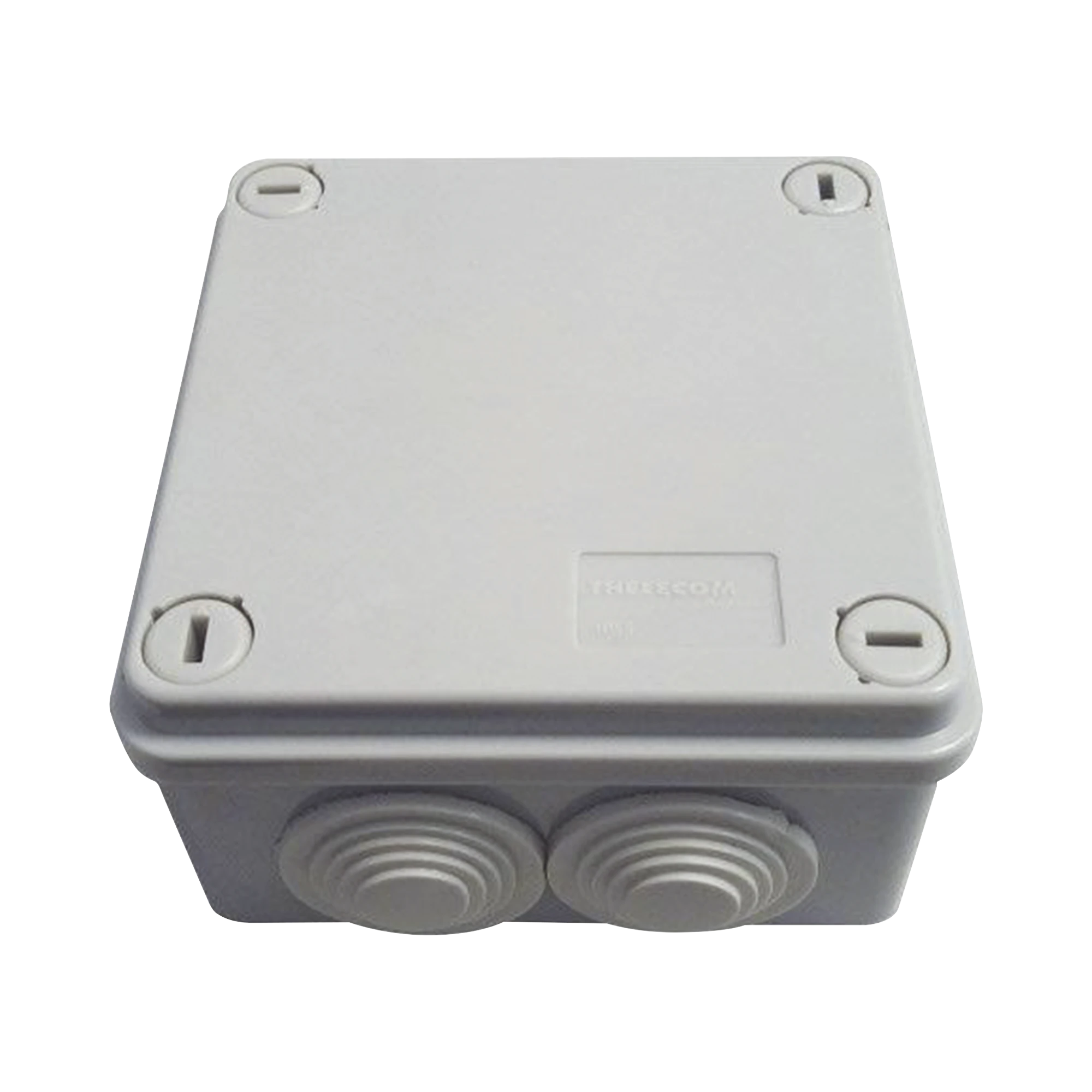 CAJA TIPO ESTANCA IP55, CON 6 ENTRADAS, TAPA Y TORNILLO DE VUELTA DE 1/4, 100 X 100 X 50 MM, COLOR GRIS-Cableado de Cobre-THORSMAN-Bsai Seguridad & Controles