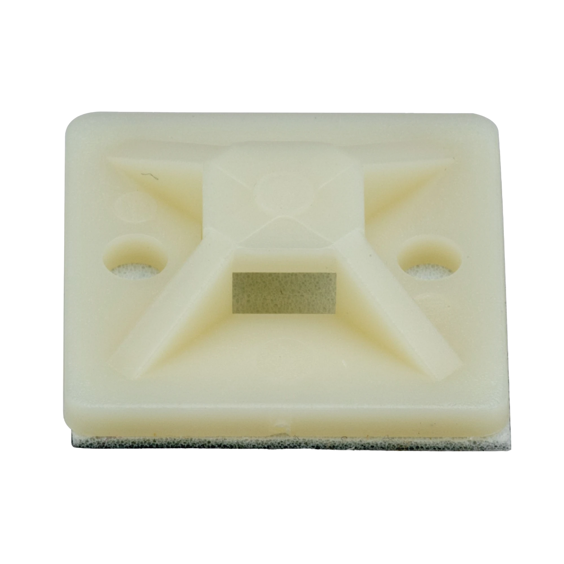 MONTAJE-SUJETADOR ADHESIVO DE 4 VÍAS DE 3/4" X 3/4" X 1/4", COLOR NATURAL, NYLON 6.6 RETARDANTE DE LLAMAS V-2, PAQUETE DE 100PZ-Ferreteria-PANDUIT-Bsai Seguridad & Controles