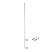 MÁSTIL LIVIANO DE PARED DE 1.5 M (DIAM. 1-1/4") CON CEJAS DE FIJACIÓN SOLDADAS, ¡NO SE GIRA! INCLUYE TAQUETES PARA INSTALACIÓN-Antenas-SYSCOM TOWERS-Bsai Seguridad & Controles