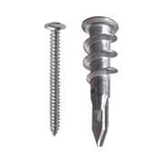 TAQUETE MÉTALICO TPD ZINC CON TORNILLO 8 X 1 1/4", IDEAL PARA USO CON CARTELES PUBLICITARIOS, ELECTRODOMÉSTICOS-Canalización-THORSMAN-Bsai Seguridad & Controles