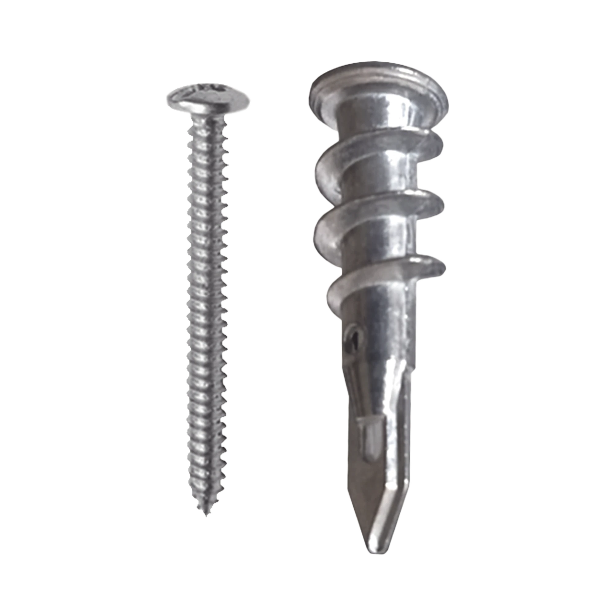 TAQUETE MÉTALICO TPD ZINC CON TORNILLO 8 X 1 1/4", IDEAL PARA USO CON CARTELES PUBLICITARIOS, ELECTRODOMÉSTICOS-Canalización-THORSMAN-Bsai Seguridad & Controles