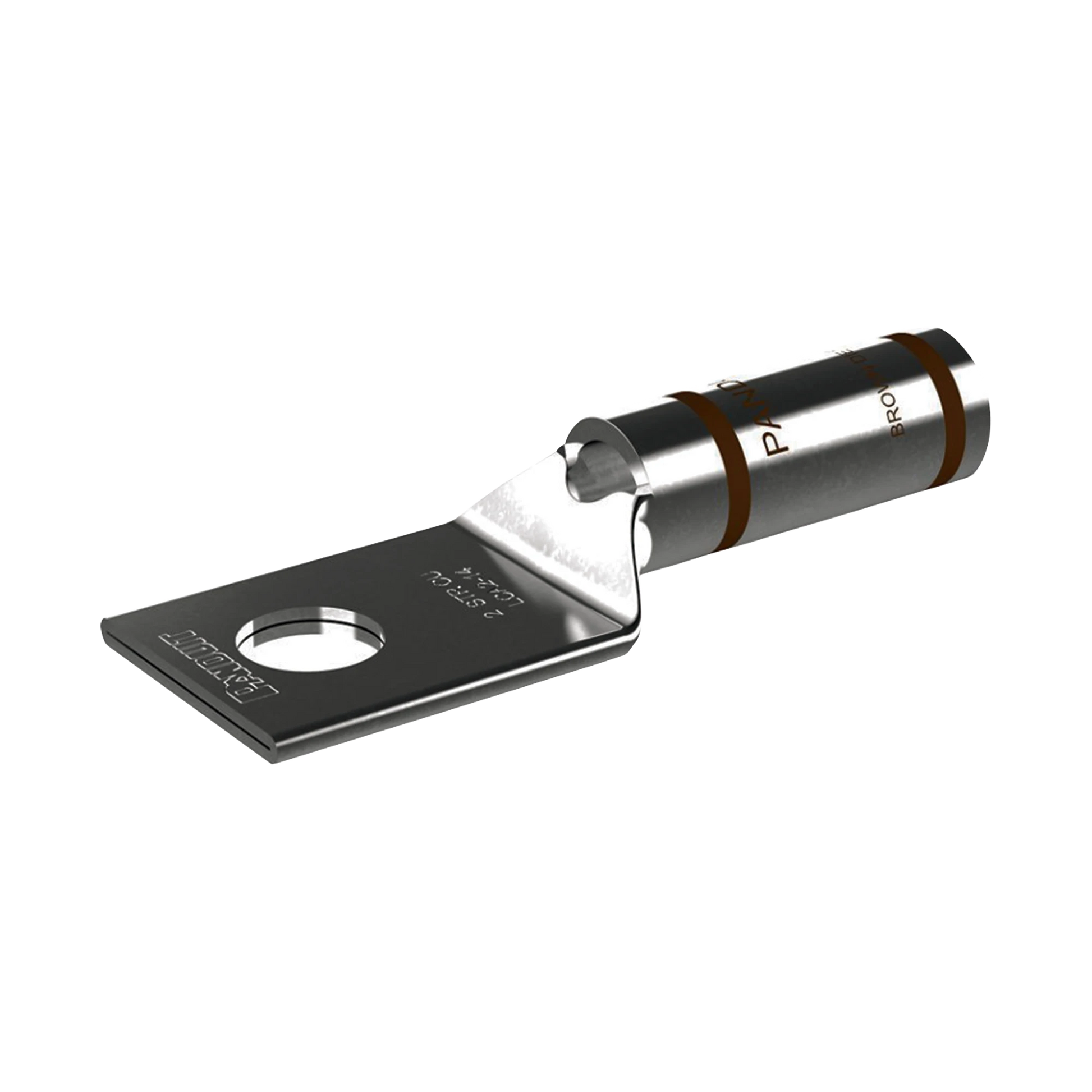 TERMINAL DE COMPRESIÓN DE COBRE CON ORIFICIO 1/4" PARA CABLE 2 AWG. 25 PIEZAS-Calidad de la Energía-PANDUIT-Bsai Seguridad & Controles