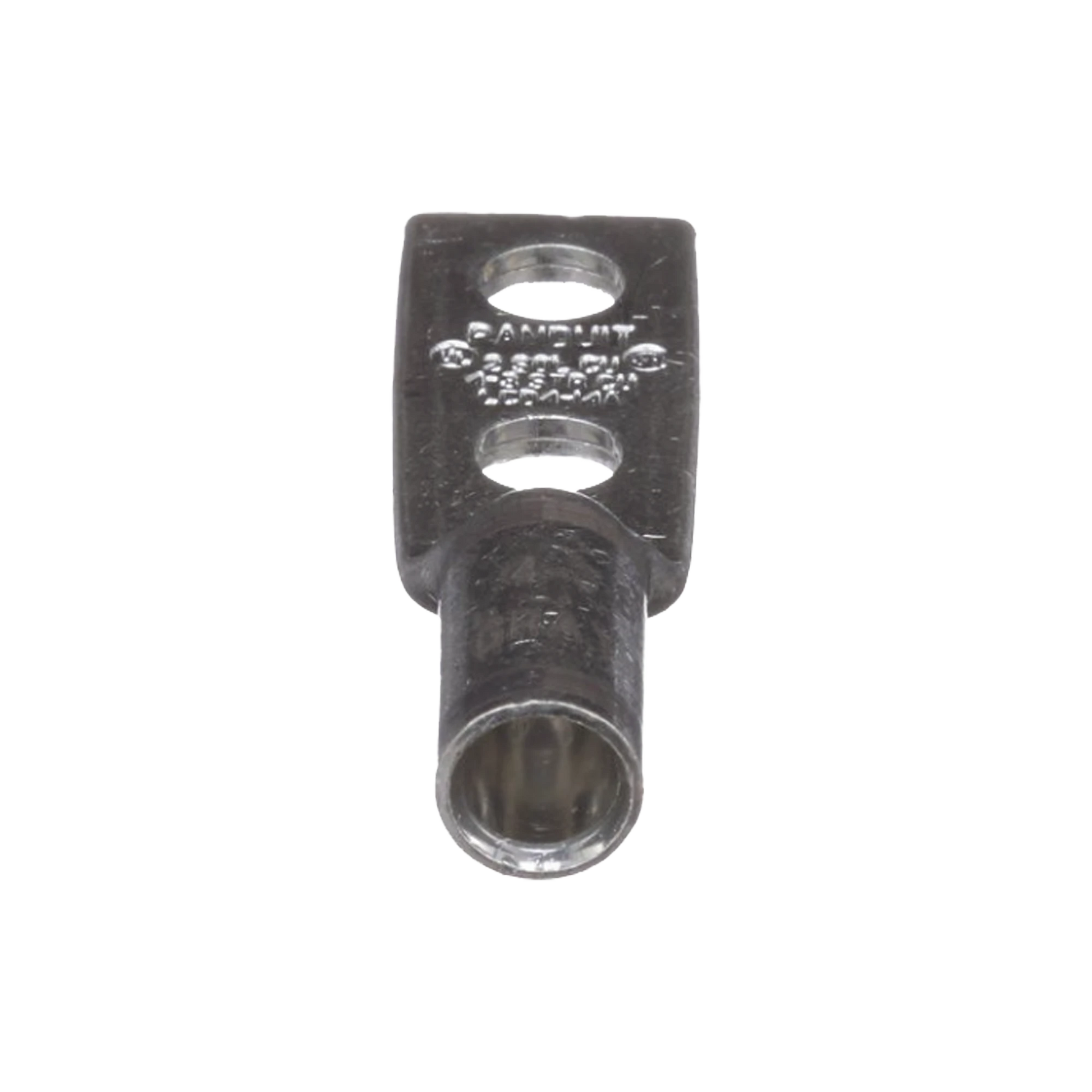 TERMINAL DOBLE OJILLO DE 1/4" PARA CABLE 4 AWG STR, ÁNGULO RECTO, ESPACIO ENTRE ORIFICIOS 16MM.-Racks y Gabinetes-PANDUIT-Bsai Seguridad & Controles