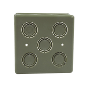 CAJA CUADRADA DE 1/2" - 3/4" PARA PVC CONDUTI PESADO.-Área Eléctrica-AMANCO-WAVIN-Bsai Seguridad & Controles
