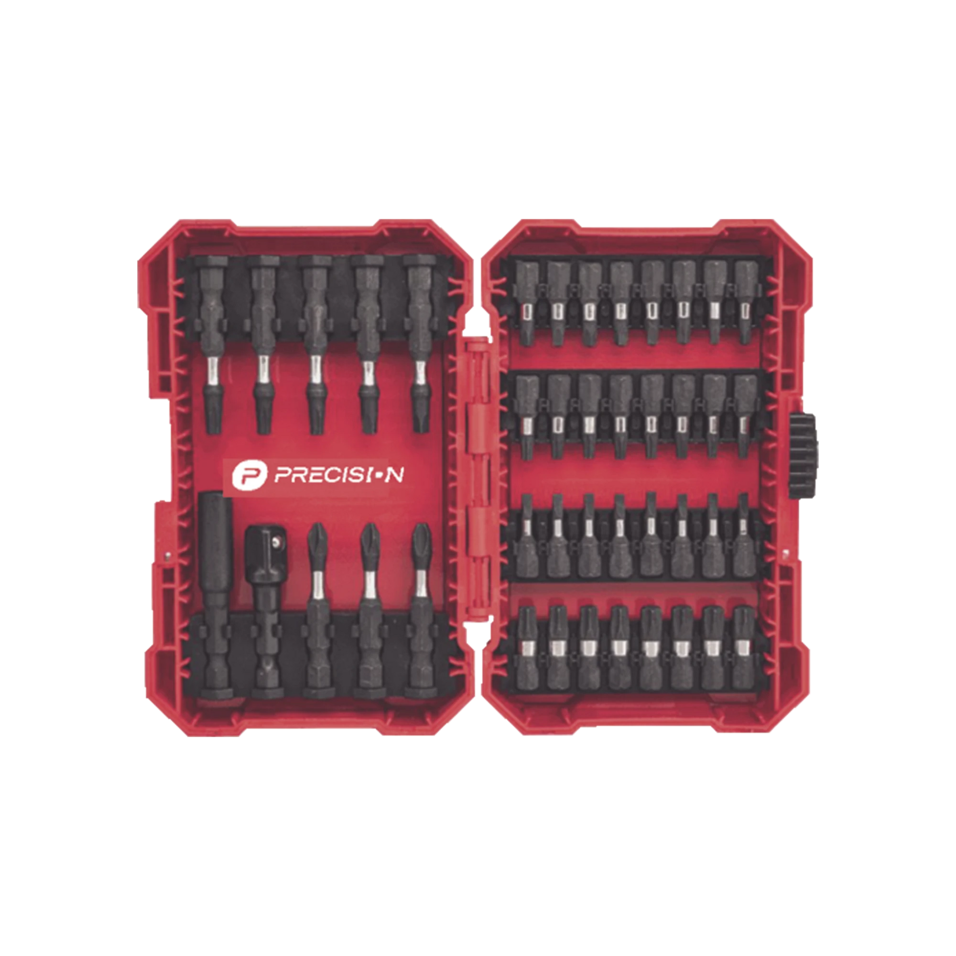 JUEGO DE 42 PUNTAS PARA TALADRO + ESTUCHE (ENTRADA HEX. 1/4")-Herramientas-PRECISION-Bsai Seguridad & Controles