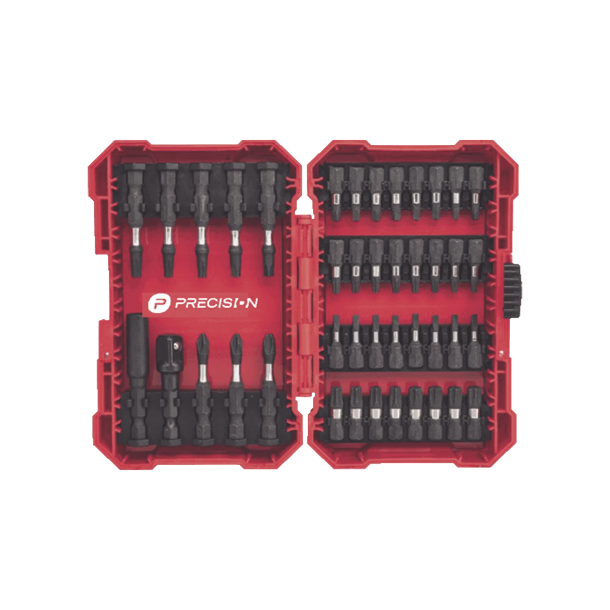 JUEGO DE 42 PUNTAS PARA TALADRO + ESTUCHE (ENTRADA HEX. 1/4")-Herramientas-PRECISION-Bsai Seguridad & Controles