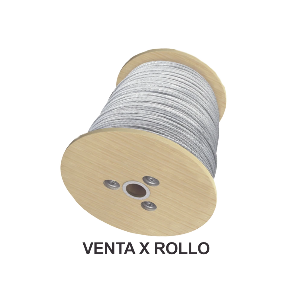 Cable de Retenida de 1/4", Resistencia 2154 Kg, 7 hilos (Carrete de 1500 metros)-Accesorios para Torres Arriostradas-CAMESA-Bsai Seguridad & Controles