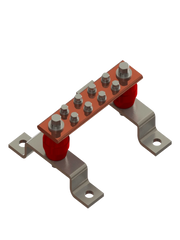 PARRES BCUEQ2 BARRA DE TIERRA PARA UNIÍON EQUIPOTENCIAL / COBRE ELECTROLÍTICO 99.9% PUREZAS DIMENSIONES: 1/4” X 2” X 20 CM.-Tierras Físicas y Pararrayos-PARRES-Bsai Seguridad & Controles