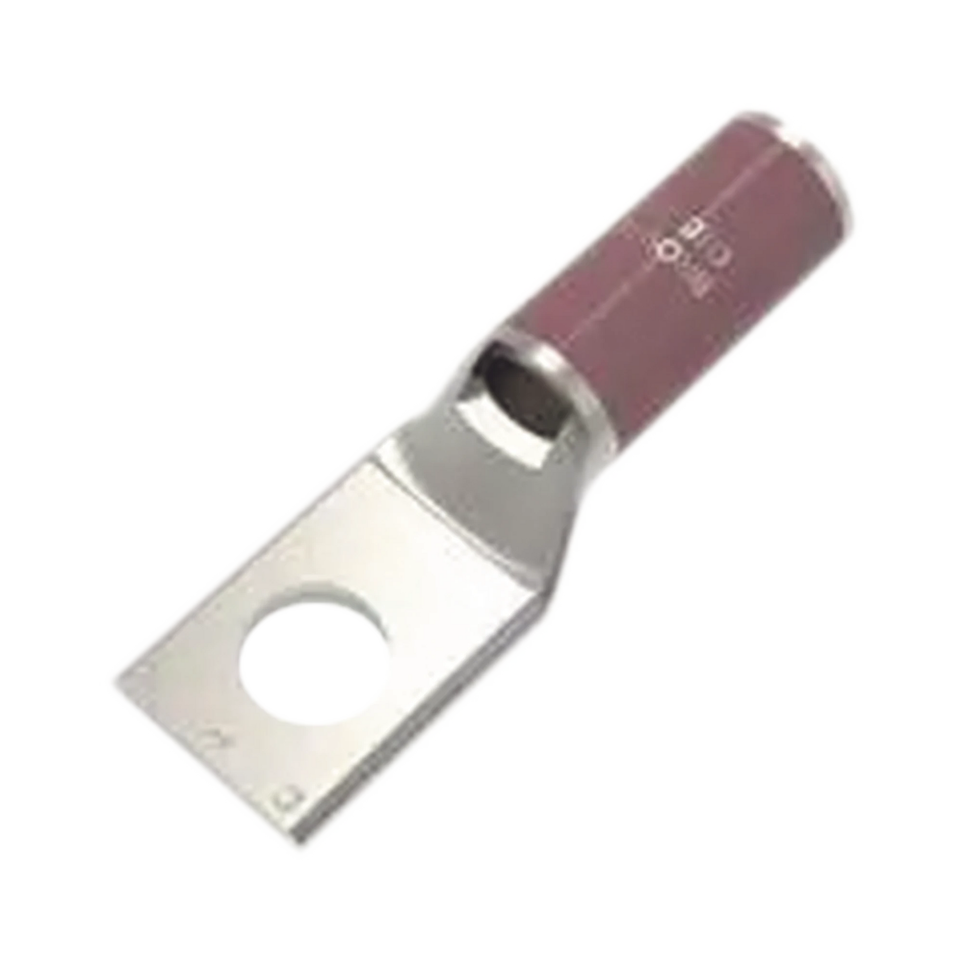 ZAPATA TERMINAL DE COMPRESIÓN BURNDY CAÑÓN CORTO PARA TORNILLO DE 1/4" Y CALIBRE 2 AWG.-Baterías y Cargadores-HUBBELL BURNDY-Bsai Seguridad & Controles