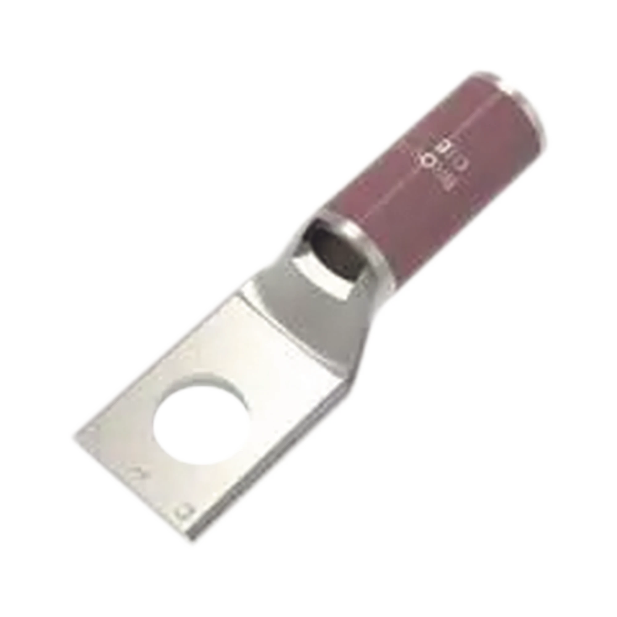 ZAPATA TERMINAL DE COMPRESIÓN BURNDY CAÑÓN CORTO PARA TORNILLO DE 1/4" Y CALIBRE 2 AWG.-Baterías y Cargadores-HUBBELL BURNDY-Bsai Seguridad & Controles