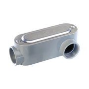 CAJA OVAL ROSCADA TIPO LL DE 1 1/4" (31.8 MM) INCLUYE TAPA Y TORNILLOS.-Canalización-RAWELT-Bsai Seguridad & Controles