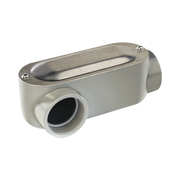 CAJA OVAL ROSCADA TIPO LR DE 1 1/4" (31.8 MM) INCLUYE TAPA Y TORNILLOS.-Canalización-RAWELT-Bsai Seguridad & Controles