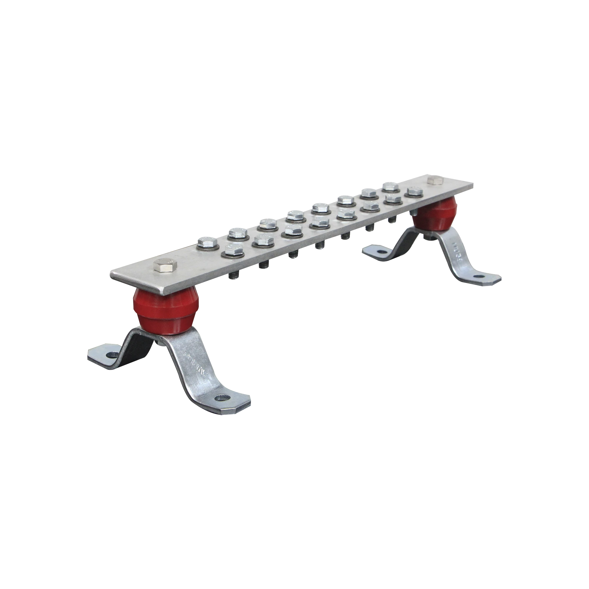 BARRA DE UNIÓN DE ALUMINIO DE 16 CONTACTOS 2" X 15-1/4" X 1/4" (50.8 X 387.35 X 6.35 MM).-Accesorios para Instalacion Tierra Fisica y Pararrayos-TOTAL GROUND-Bsai Seguridad & Controles