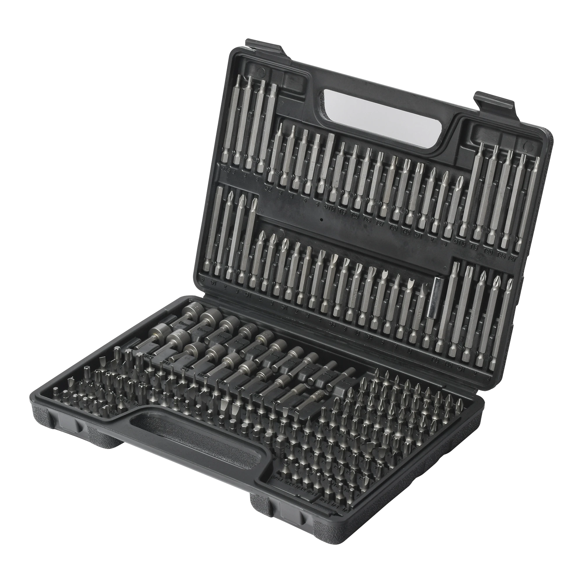 JUEGO DE 208 PUNTAS PARA TALADRO ENTRADA HEXAGONAL 1/4". INCLUYE ESTUCHE.-Ferreteria-PRECISION-Bsai Seguridad & Controles