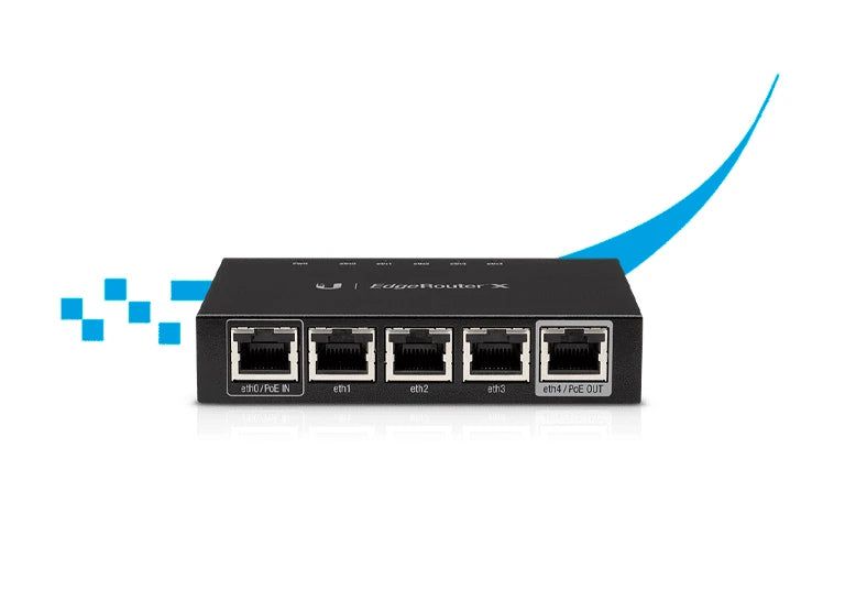 UBIQUITI ER-X - EDGEROUTER X / 5 PUERTOS GIGABIT ETHERNET-Ruteadores / Firewalls / Balanceadores de carga-UBIQUITI-Bsai Seguridad & Controles