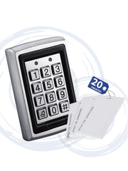 YLI YK568LPAK - TECLADO PARA CONTROL DE ACCESO CON 20 TARJETAS DE PROXIMIDAD / SALIDAS NC Y NO / EXTERIOR E INTERIOR / 500 USUARIOS PASSWORD O TARJETA ID 125 KHZ #TARJETASGRATIS-Teclados-YLI ELECTRONIC-Bsai Seguridad & Controles