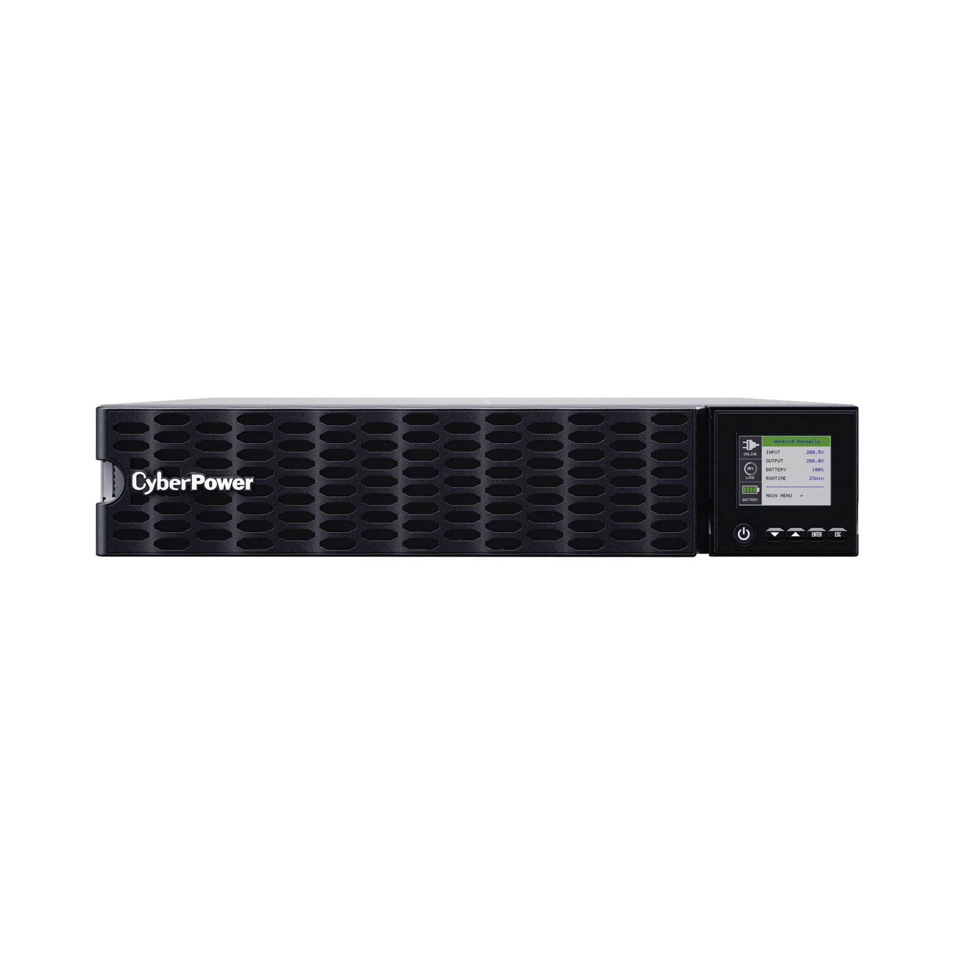 UPS DE 5000 VA/5000 W, ONLINE DOBLE CONVERSIÓN, 200 - 240 VAC DE ENTRADA NEMA L6-30P, ONDA SENOIDAL PURA, TORRE O RACK DE 2 UR (ALTA DENSIDAD), CON 2 TOMAS NEMA L6-20R Y 2 NEMA L6-30R-Ups/No Break-CYBERPOWER-Bsai Seguridad & Controles