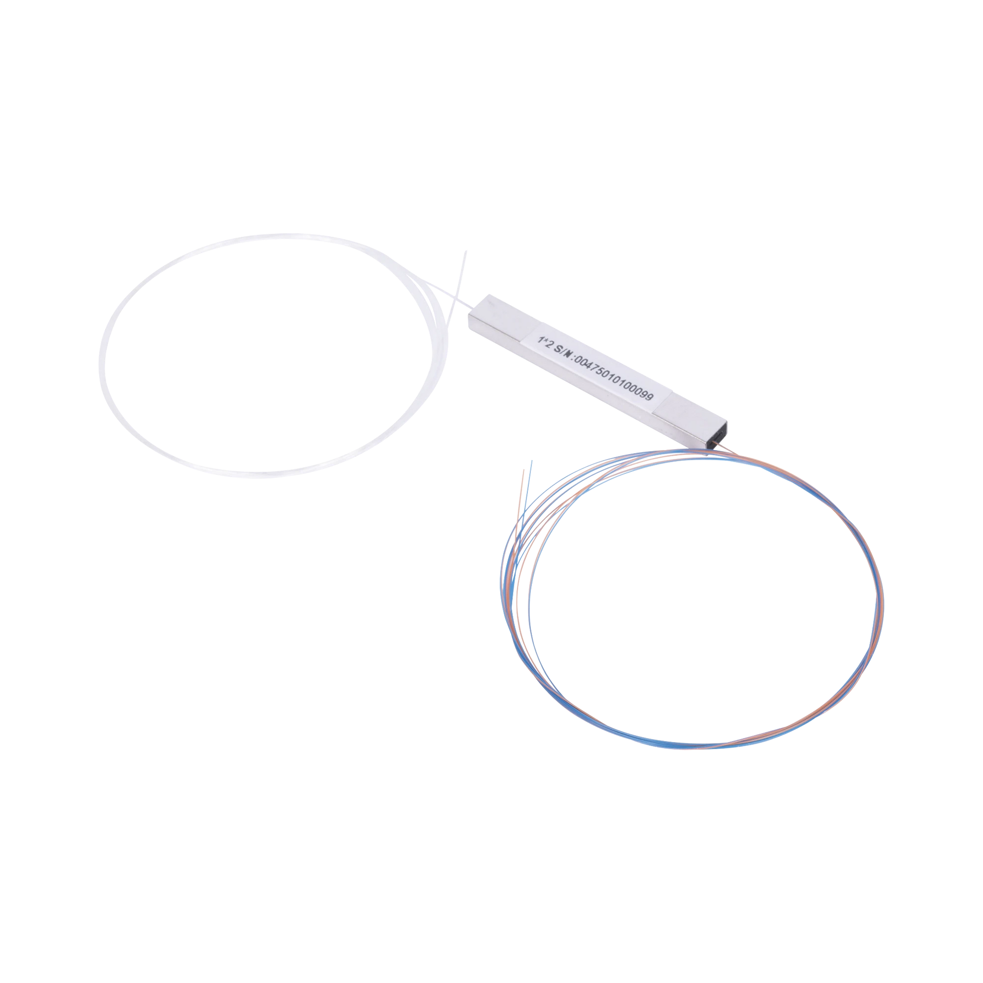 SPLITTER (DIVISOR ÓPTICO) TIPO PLC, DE 1X2, BALANCEADO (50/50) PARA FUSIÓN (SIN CONECTORES)-Redes FTTH/PON-FIBERHOME-Bsai Seguridad & Controles