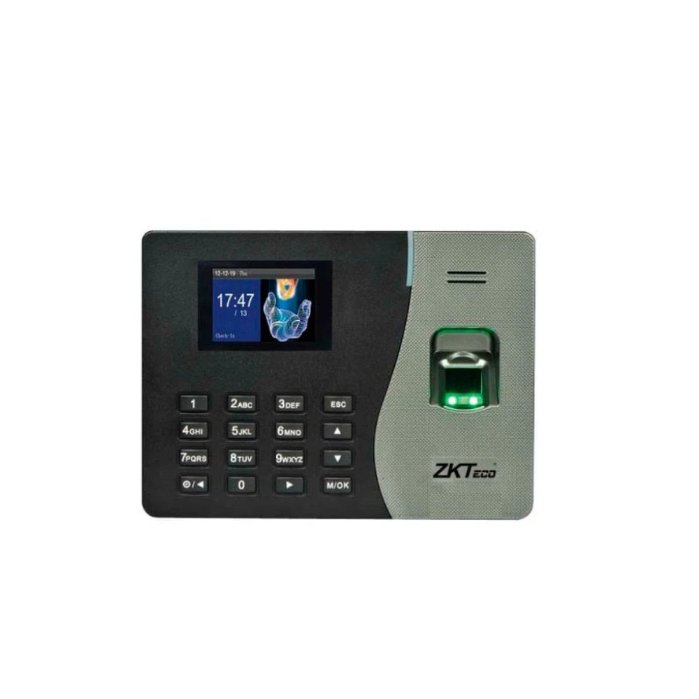 TERMINAL DE ASISTENCIA CHECADOR AUTONOMO K20+V3 ZKTECO VERIFICACIÓN DE HUELLA 3,000 HUELLAS / 50,000 EVENTOS TECNOLOGIA SSR-Control de Asistencia-ZKTECO-Bsai Seguridad & Controles