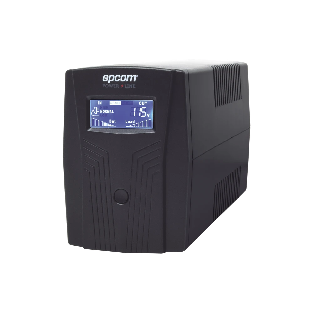 UPS DE 850VA/510W EPCOM POWER LINE CON DISPLAY LCD Y REGULADOR DE VOLTAJE AVR-Ups/No Break-EPCOM POWERLINE-Bsai Seguridad & Controles