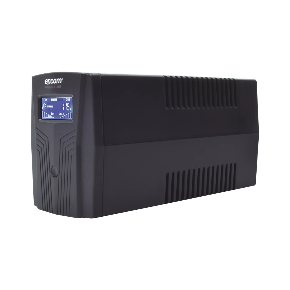 UPS DE 850VA/510W EPCOM POWER LINE CON DISPLAY LCD Y REGULADOR DE VOLTAJE AVR-Ups/No Break-EPCOM POWERLINE-Bsai Seguridad & Controles