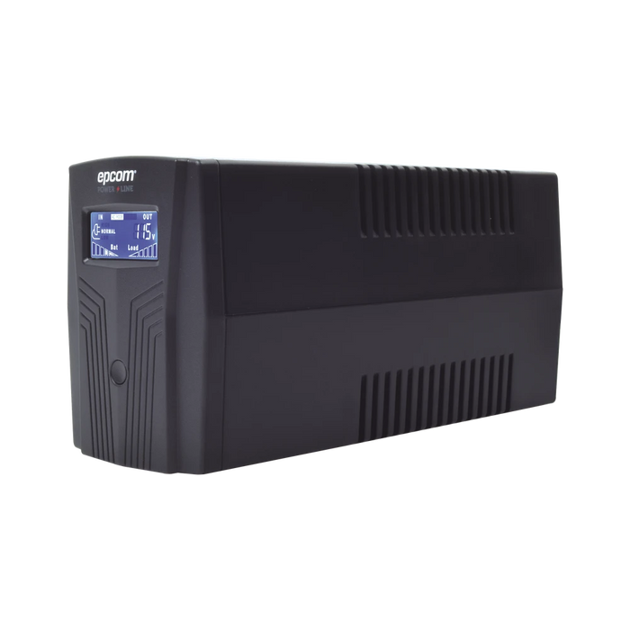 UPS DE 850VA/510W EPCOM POWER LINE CON DISPLAY LCD Y REGULADOR DE VOLTAJE AVR-Ups/No Break-EPCOM POWER LINE-EPU850LCD-Bsai Seguridad & Controles