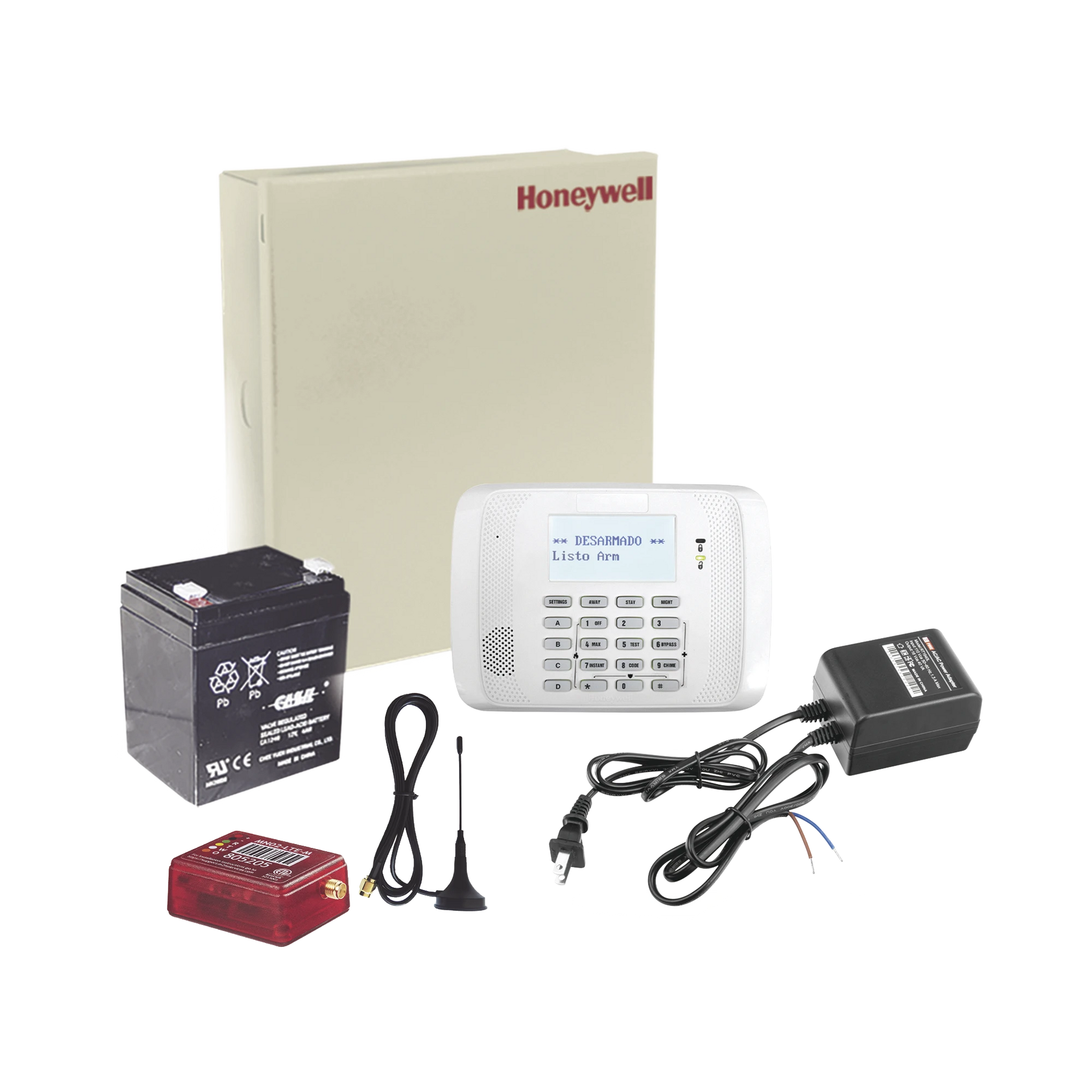 (2 AÑOS 4GLTEM/5G ILIMITADO INCLUIDO) KIT VISTA48LA CON COMUNICADOR 4GLTEM/5G MN02, TECLADO, GABINETE, BATERÍA Y TRANSFORMADOR-Alarmas-HONEYWELL HOME RESIDEO-Bsai Seguridad & Controles