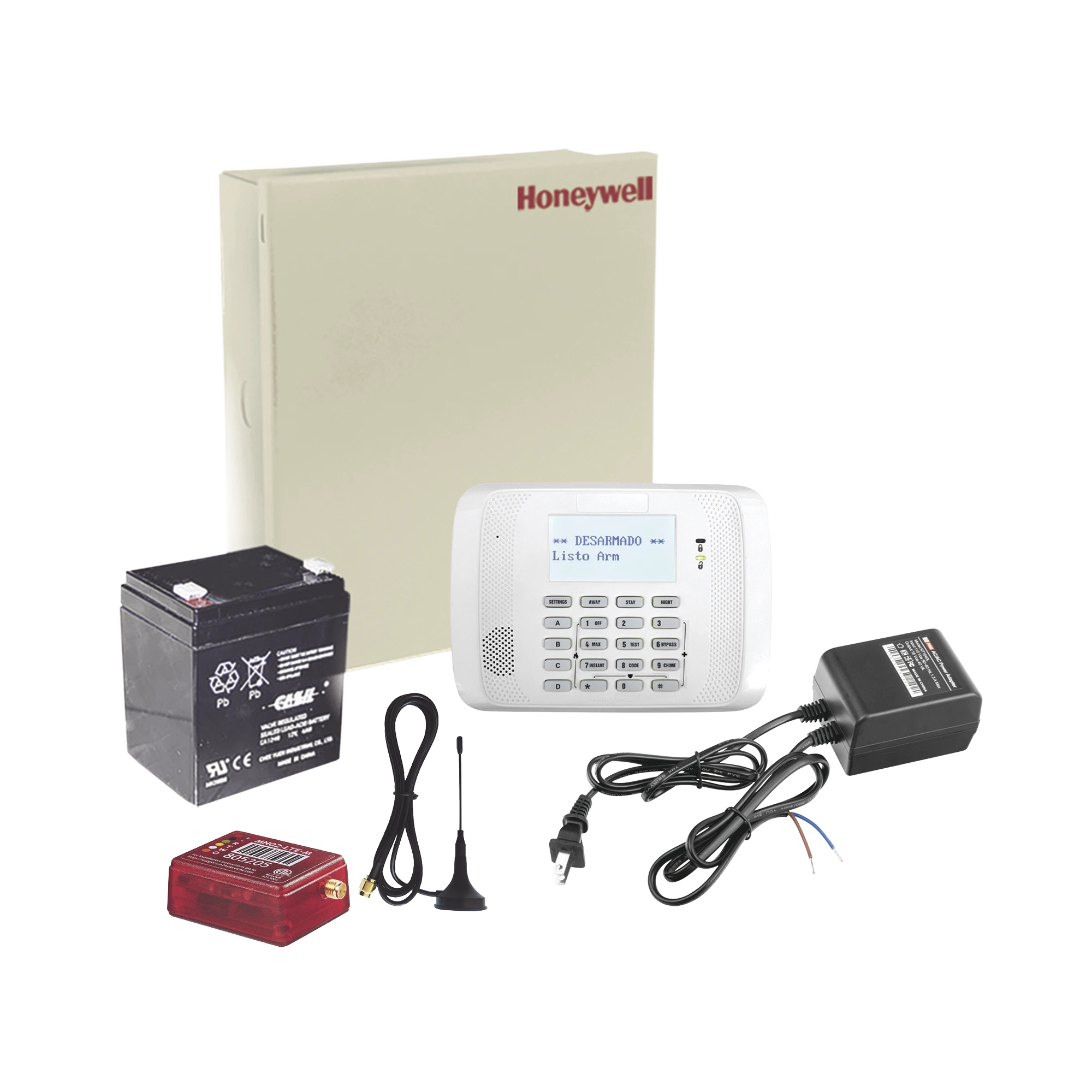(2 AÑOS 4GLTEM/5G ILIMITADO INCLUIDO) KIT VISTA48LA CON COMUNICADOR 4GLTEM/5G MN02, TECLADO, GABINETE, BATERÍA Y TRANSFORMADOR-Alarmas-HONEYWELL HOME RESIDEO-Bsai Seguridad & Controles