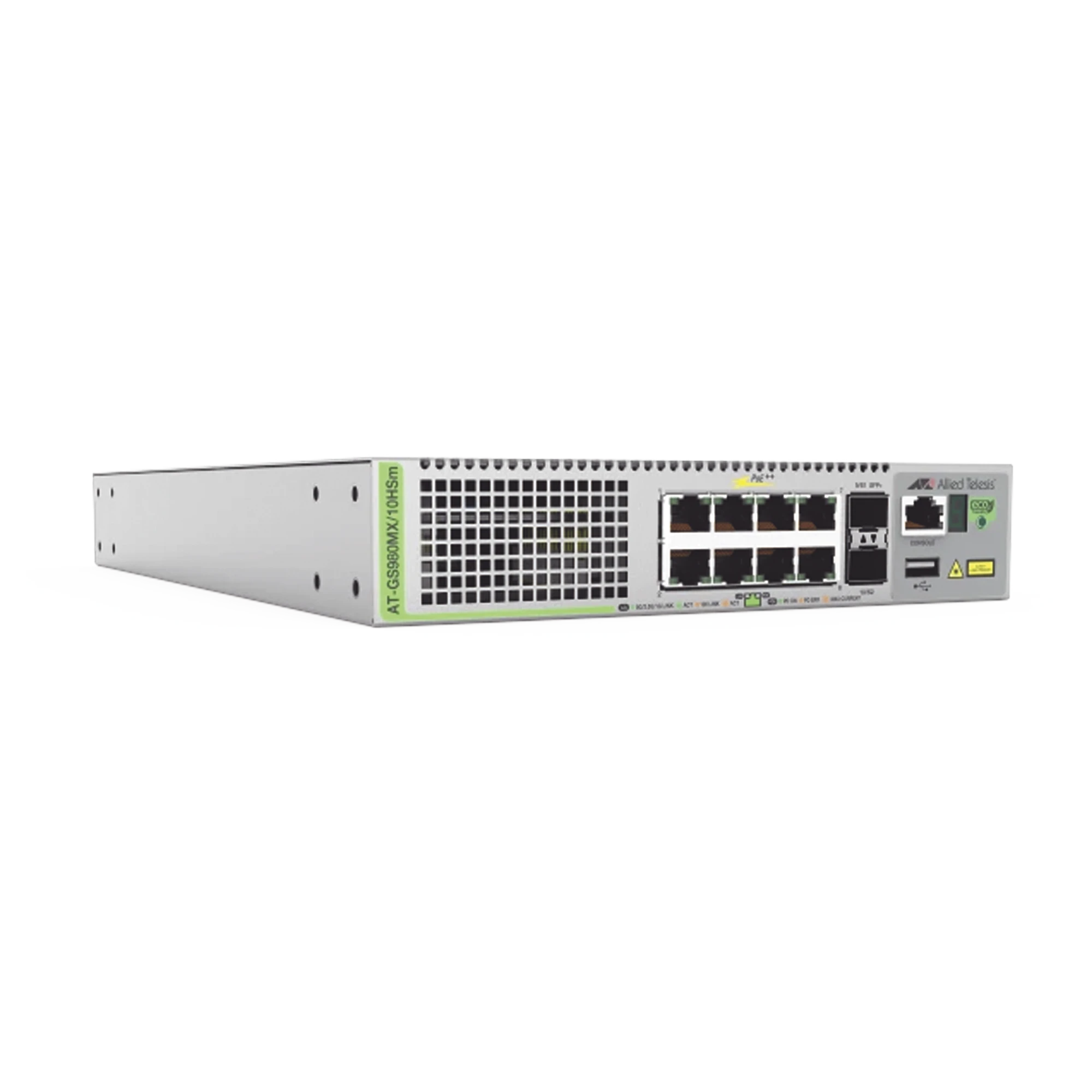SWITCH STACKABLE L3, 8X MULTI-GIGABIT 100M/1/2.5/5G POE++, 2X SFP+-Networking-ALLIED TELESIS-Bsai Seguridad & Controles