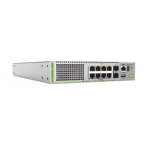 SWITCH STACKABLE L3, 8X MULTI-GIGABIT 100M/1/2.5/5G POE++, 2X SFP+-Networking-ALLIED TELESIS-AT-GS980MX/10HSM-10-Bsai Seguridad & Controles