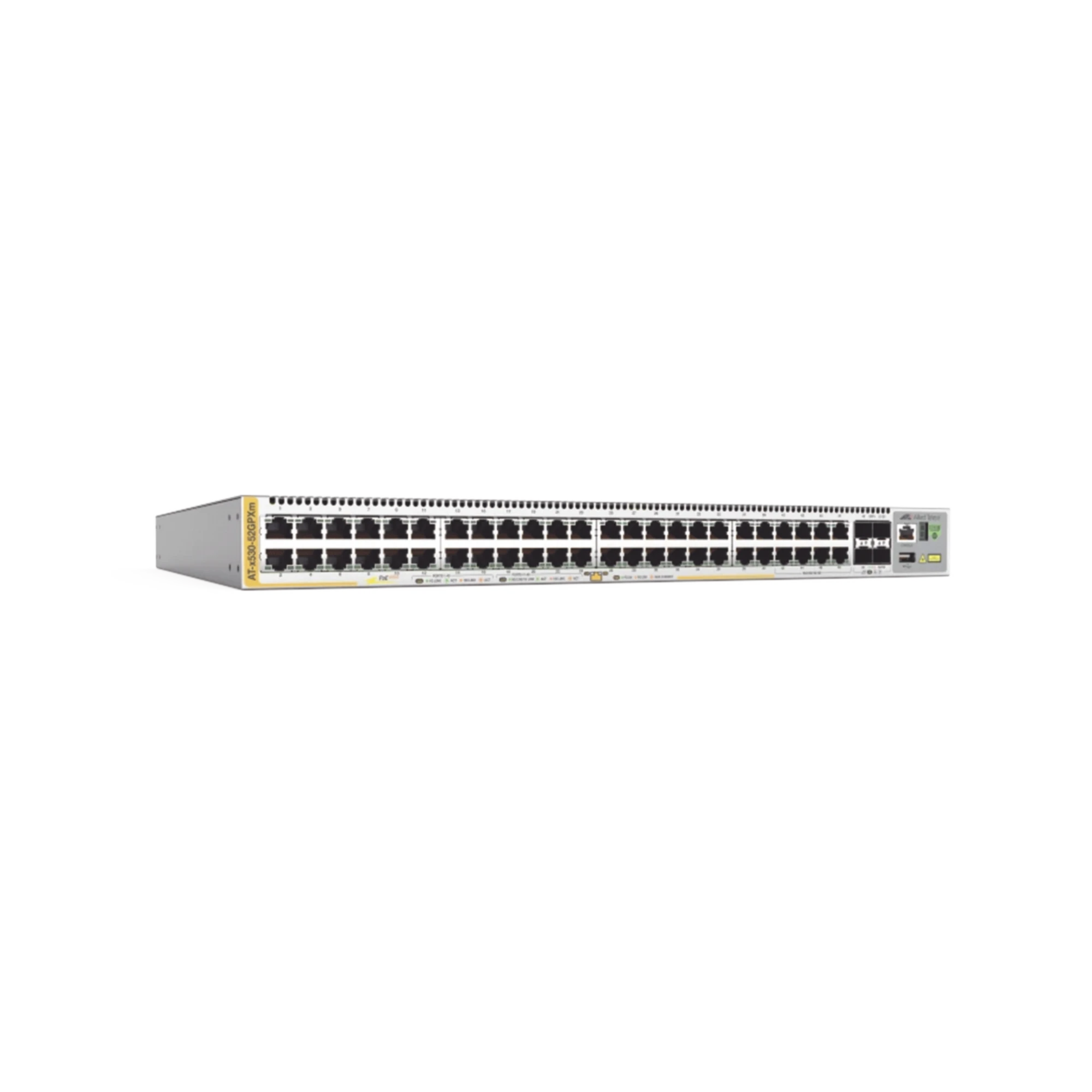 SWITCH L3 STACKABLE, 40X 10/100/1000-T POE+ , 8X 100M/1G/2.5G/5G-T POE+,4X SFP+, FUENTE REDUNDANTE, 1 AÑO DE NCP-Switches-ALLIED TELESIS-Bsai Seguridad & Controles