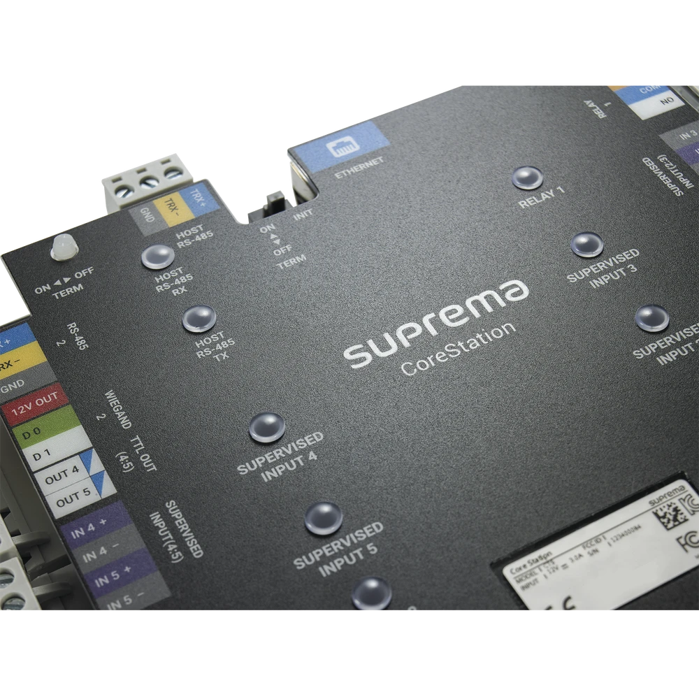CORESTATION PANEL DE CONTROL DE ACCESO / 200,000 HUELLAS / 500,000 TARJETAS / 4 PUERTAS / INTEGRACIÓN DIRECTA DE BIOMETRÍA / 5,000,000 DE EVENTOS-Controles de Acceso-SUPREMA-Bsai Seguridad & Controles
