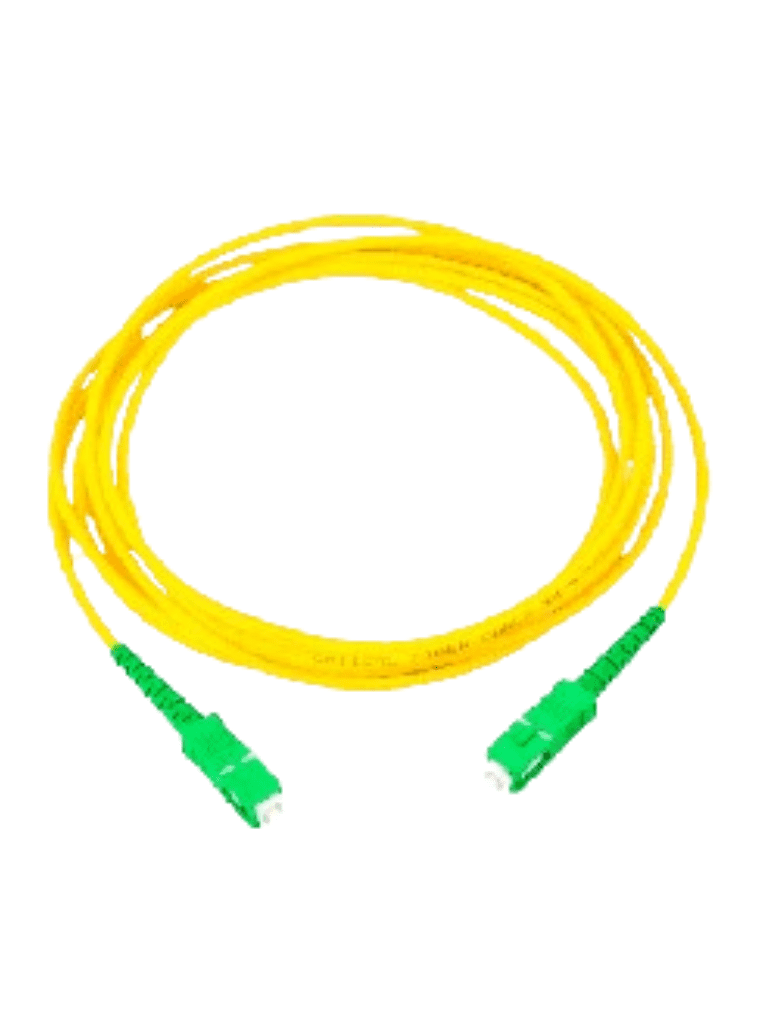 TCE - LMN-FO-SCA-SCA-02 - JUMPER SC-SC MONOMODO / APC / SIMPLEX 2 MM / 2 METROS / AMARILLO #FO-Jumper / Latiguillo-OEM-Bsai Seguridad & Controles