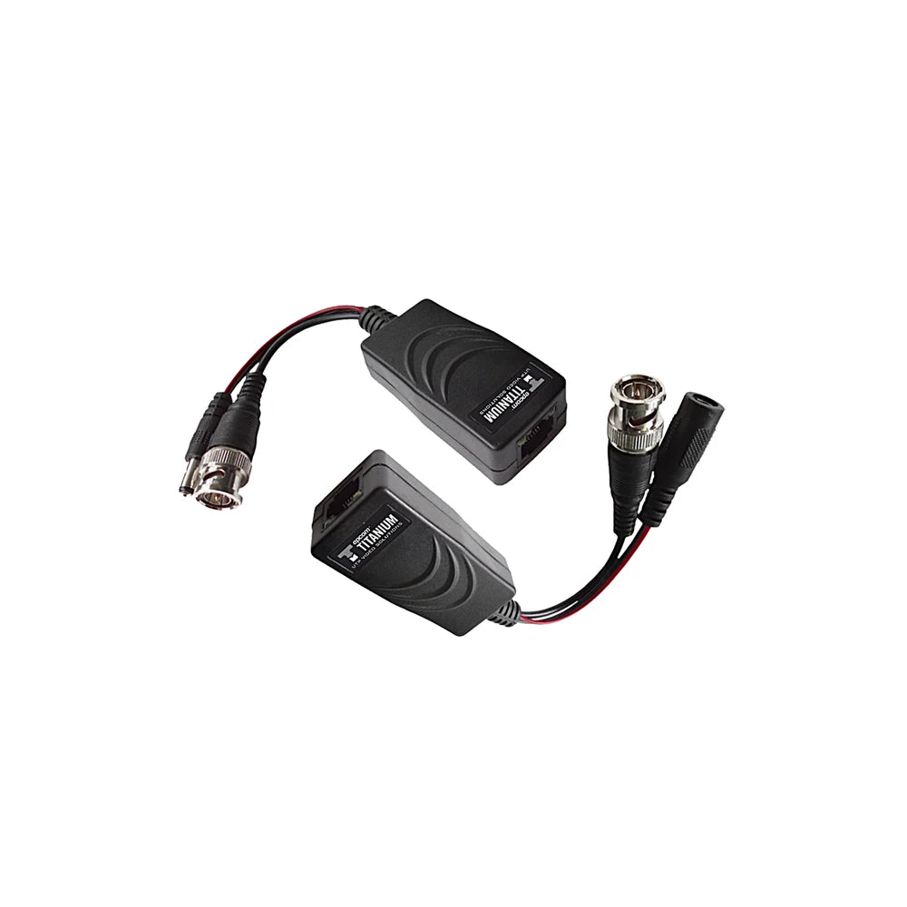 KIT DE TRANSCEPTORES ACTIVOS CON CONECTOR PARA ALIMENTACIÓN (12V/24VCD/AC) TURBOHD PARA APLICACIONES DE VIDEO POR UTP CAT5E/6 EN HD-Accesorios Videovigilancia-EPCOM TITANIUM-Bsai Seguridad & Controles