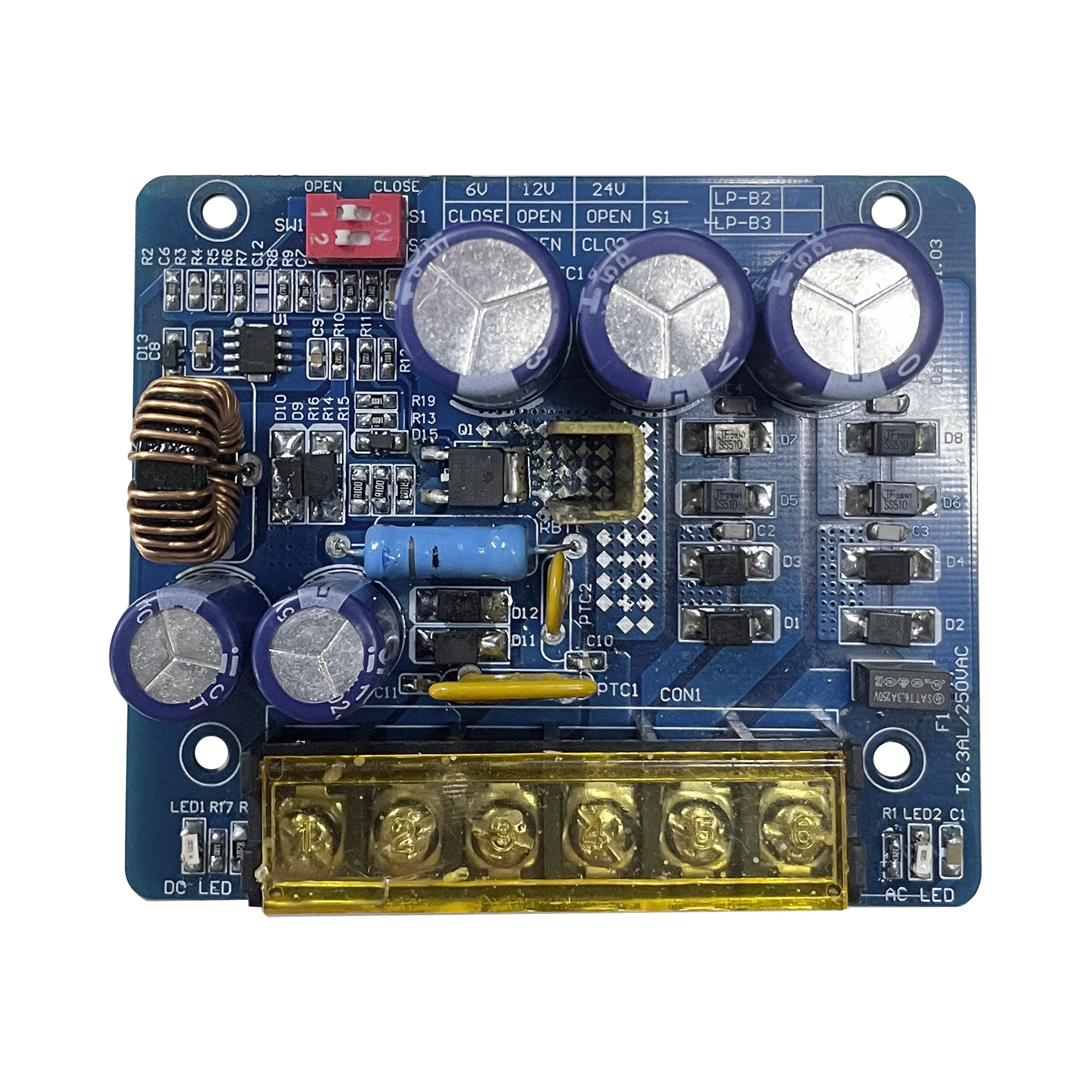 6 O 12 O 24 VCC @ 4 A / FUENTE TIPO TARJETA/ 1 SALIDA / REQUIERE TRANSFORMADOR DE ENTRADA / CAPACIDAD DE BATERÍAS / BATERÍAS NO INCLUIDAS.-Fuentes de Poder-EPCOM POWERLINE-Bsai Seguridad & Controles