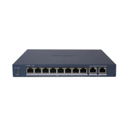 SWITCH GIGABIT POE+ / ADMINISTRABLE / 8 PUERTOS 1000 MBPS POE+ / 2 PUERTOS 1000 MBPS DE UPLINK / CONFIGURACIÓN REMOTA DESDE HIK-PARTNERPRO / MODO EXTENDIDO HASTA 300 METROS / 60 W-Networking-HIKVISION-Bsai Seguridad & Controles