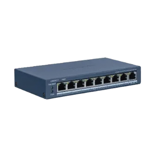 SWITCH POE+ / NO ADMINISTRABLE / 8 PUERTOS 10/100 MBPS POE+ / 1 PUERTO 1000 MBPS UPLINK / POE HASTA 300 METROS / 60 W-Energía-HIKVISION-DS-3E1309P-EI/M-Bsai Seguridad & Controles