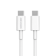CABLE USB-C A USB-C / 1 METRO / IDEAL PARA CELULARES ANDROID / CARGA RÁPIDA 3 AMP / CARGA Y SINCRONIZACIÓN DE DATOS / 480 MBPS / 60 WATTS-Accesorios Generales-HIKVISION-Bsai Seguridad & Controles