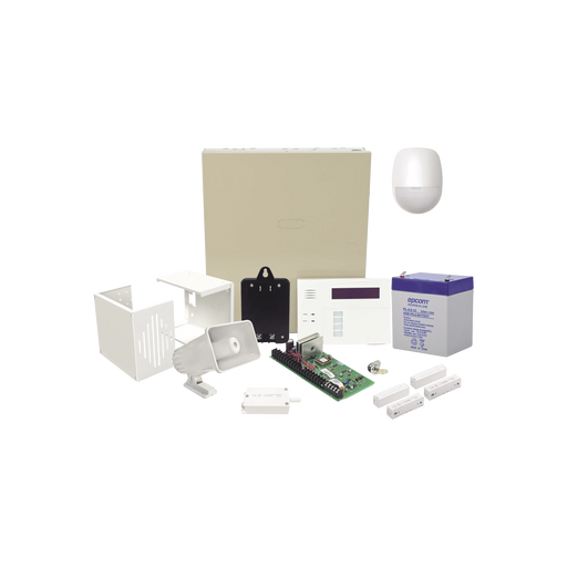 KIT CABLEADO CON VISTA48/6160RF, BATERÍA, TRANSFORMADOR, SENSOR PIR, CONTACTOS MAGNÉTICOS, SIRENA, GABINETE DE SIRENA Y TAMPER-Paneles de Alarma-HONEYWELL HOME RESIDEO-Bsai Seguridad & Controles