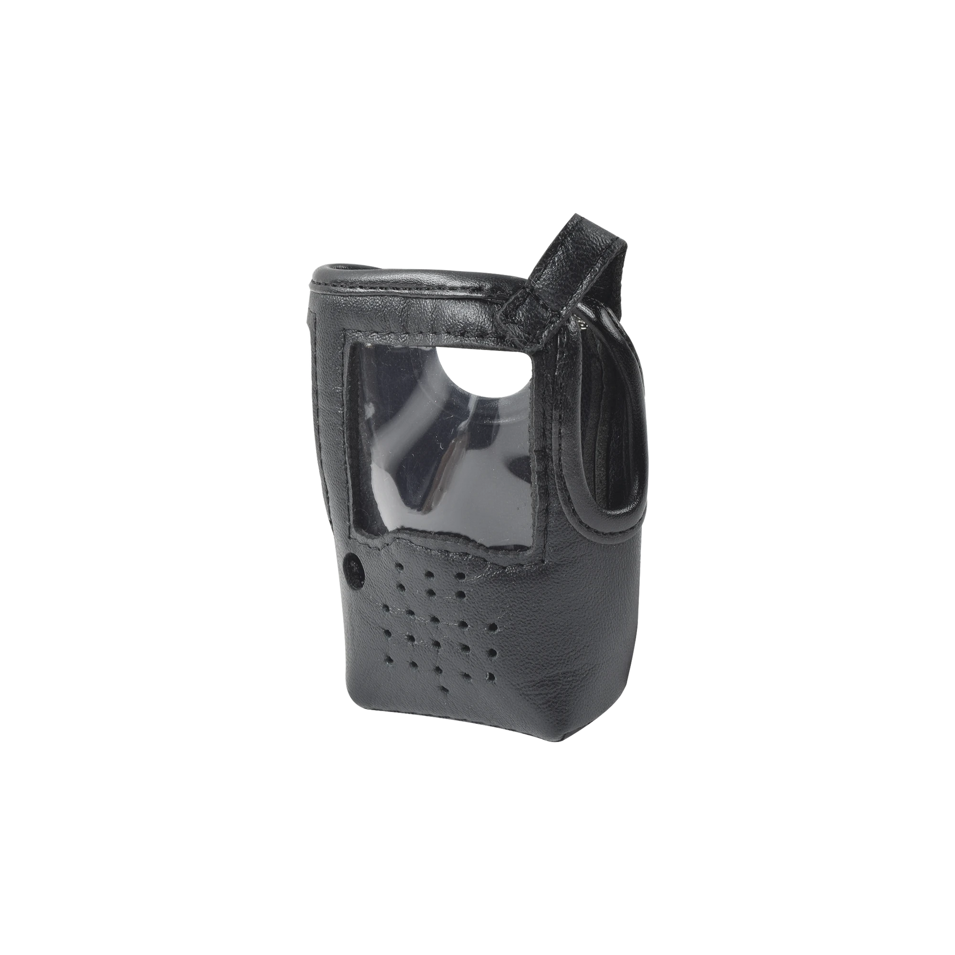 FUNDA REFORZADA DE PIEL CON RESISTENTES CORREAS Y FÁCIL ACCESO PARA RADIOS IC-F52/62.-Accesorios para ICOM-SYSCOM-Bsai Seguridad & Controles