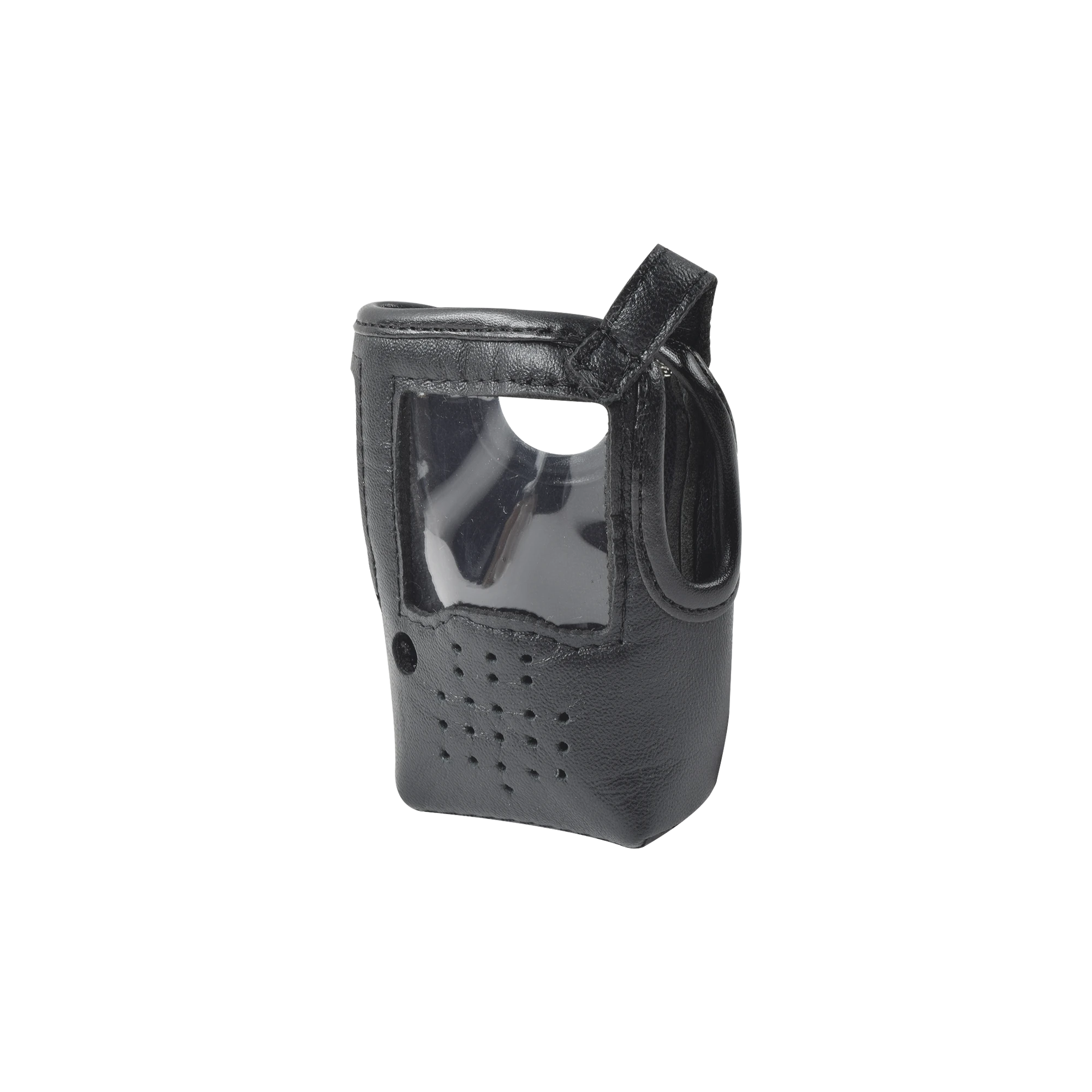 FUNDA REFORZADA DE PIEL CON RESISTENTES CORREAS Y FÁCIL ACCESO PARA RADIOS IC-F52/62.-Accesorios para ICOM-SYSCOM-Bsai Seguridad & Controles
