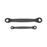 JUEGO DE 2 LLAVES ESTRIADAS DE MATRACA 4 EN 1 CON 8 MEDIDAS INGLESAS 1/2-5/8", 3/4-9/16", 1/4-3/8", 7/16-5/16"-KLEIN TOOLS-Bsai Seguridad & Controles