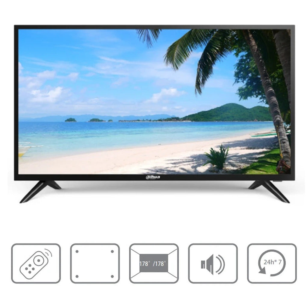 DAHUA DHI-LM32-F200 - PANTALLA DE 32 PULGADAS FHD/  IDEAL PARA TRABAJAR 24/7/ RESOLUCIÓN 1920×1080/ 240 CD/2/  ENTRADAS HDMI VGA Y USB/ ALTAVOCES/ CONTROL REMOTO/