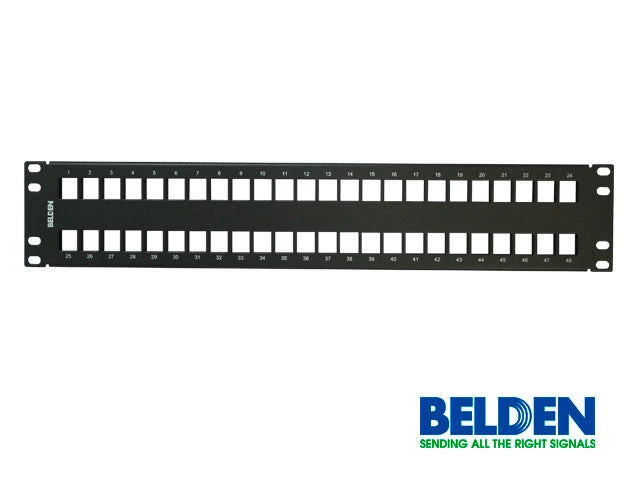PATCH PANEL MODULAR BELDEN AX103115 CAT6/6A 48ESPACIOS 2UR-Patch Panels-BELDEN-Bsai Seguridad & Controles