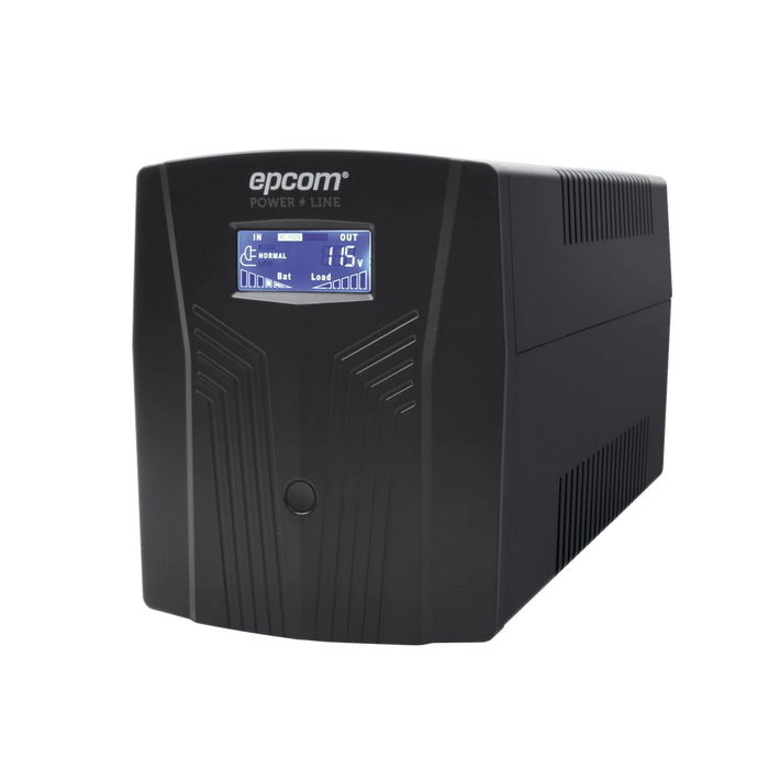 UPS DE 1200VA/720W EPCOM POWER LINE CON DISPLAY LCD Y REGULADOR DE VOLTAJE AVR-Ups/No Break-EPCOM POWER LINE-EPU1200LCD-Bsai Seguridad & Controles